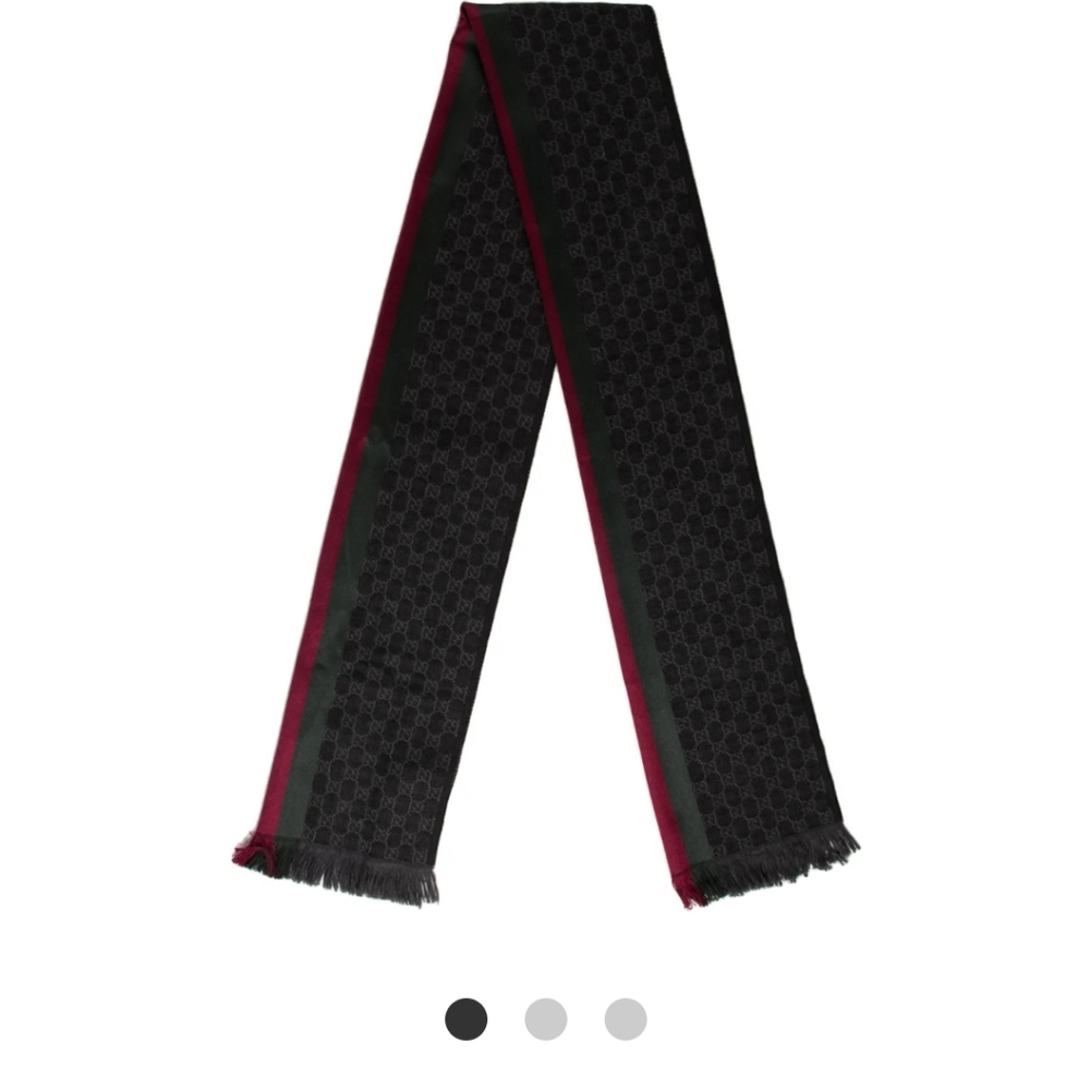 Gucci monogram print scarf unisex,  recently listed on TheRealReal